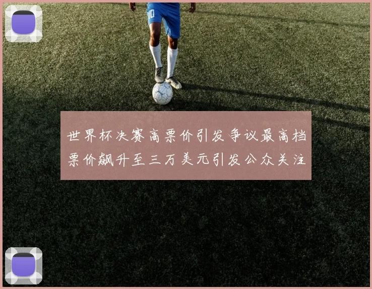 世界杯决赛高票价引发争议最高档票价飙升至三万美元引发公众关注